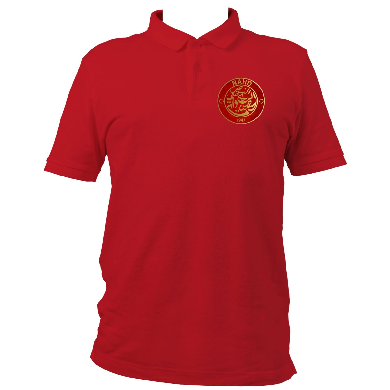 Pack NAHD Supporter – Polo Rouge 100% coton + 6 stickers offerts – Image 4